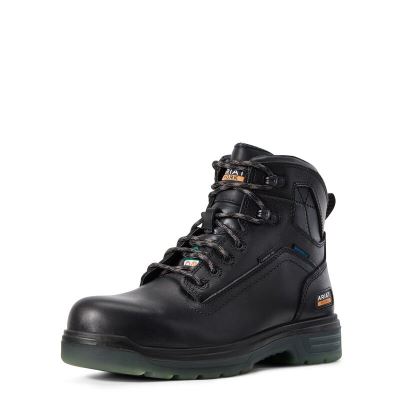 Ariat Turbo 6" H2O CSA Siyah Iş Ayakkabıları Erkek (41183-868)